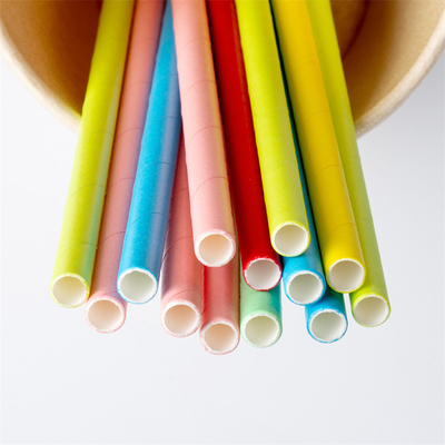 Oilproof Biologisch afbreekbaar Document Straw For Restaurant Drinking Beverage