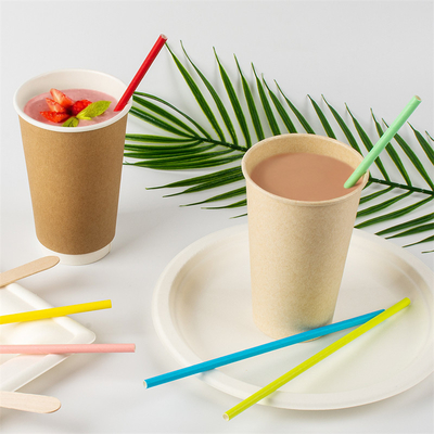 12mm de 10mm Scherpe Thee Straw Individual Wrap van de Eindebel