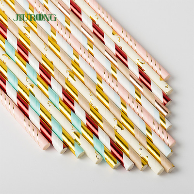 Commercieel Biologisch afbreekbaar Kraftpapier-Document Straw For Christmas Party