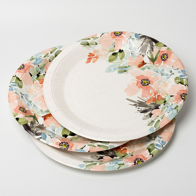 Beschikbare het Dessertdocument van het Bloemdiner Plaat Valentine Day Theme Party Supplies