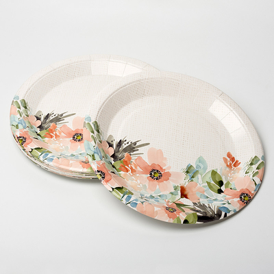 Beschikbare het Dessertdocument van het Bloemdiner Plaat Valentine Day Theme Party Supplies