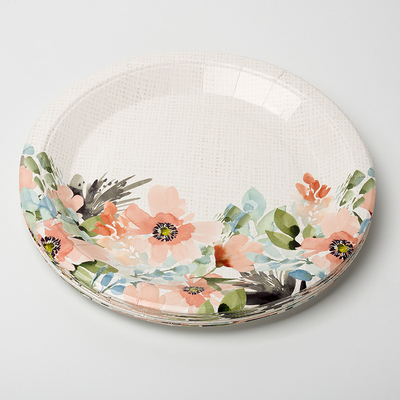 Beschikbare het Dessertdocument van het Bloemdiner Plaat Valentine Day Theme Party Supplies