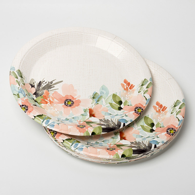 Beschikbare het Dessertdocument van het Bloemdiner Plaat Valentine Day Theme Party Supplies