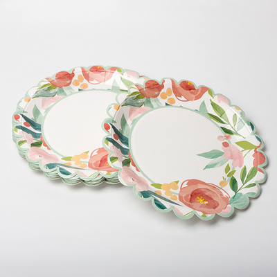 Beschikbare Bloem om Document het Voedselrang van Plaatvalentine day party supplies tableware
