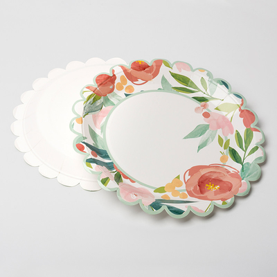 Beschikbare Bloem om Document het Voedselrang van Plaatvalentine day party supplies tableware