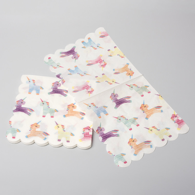 Feestelijke Partij Unicorn Paper Napkin van het eetkamer de Biologisch afbreekbare Beschikbare Bestek