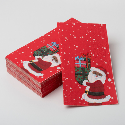 Servet van het Besteksanta claus christmas theme party paper van LFGB het Biologisch afbreekbare Beschikbare