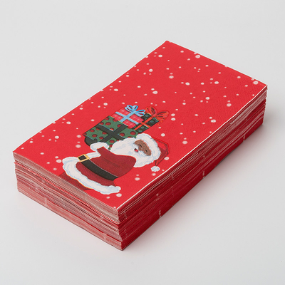 Servet van het Besteksanta claus christmas theme party paper van LFGB het Biologisch afbreekbare Beschikbare