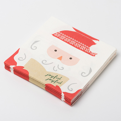 Geplaatste de Levering van Santa Claus Christmas Paper Napkins Party van de douanedruk