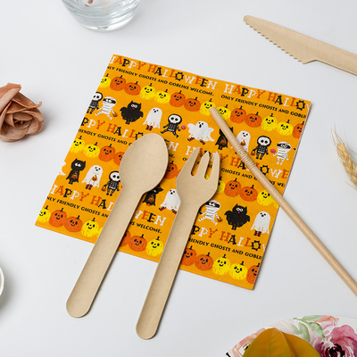De veilige Gouden Document van het het Spookontwerp van de Servet Gekke Pompoen Levering van de het Themapartij van Halloween