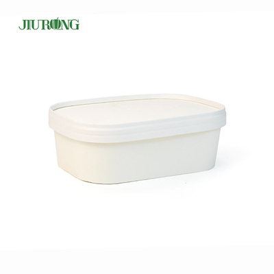 Waterdichte recyclebare papieren meeneemkom 1500ml Food Grade voor salade