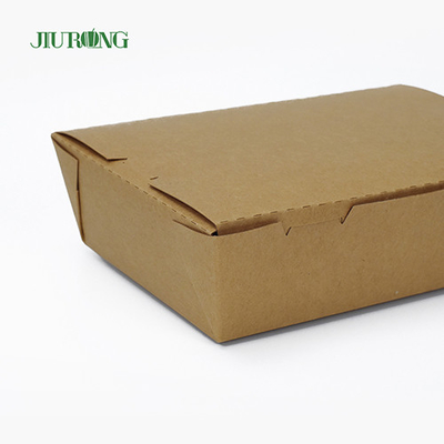 Biologisch afbreekbare wegwerp papieren voedselcontainer 900ml recyclebaar