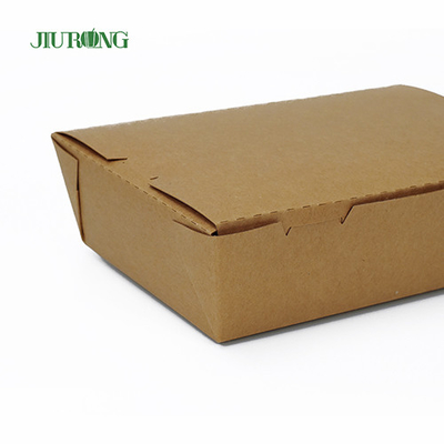 Biologisch afbreekbare wegwerp papieren voedselcontainer 900ml recyclebaar