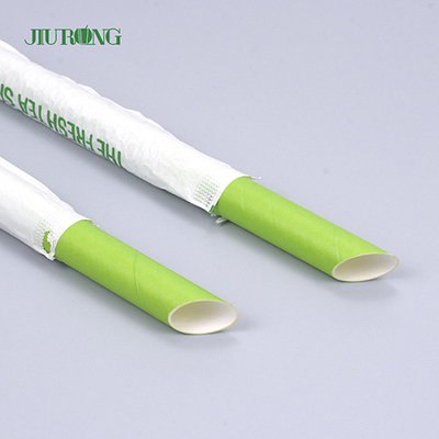 Jiurong Food Grade biologisch afbreekbare papieren rietjes Kerstmis Eco-vriendelijk