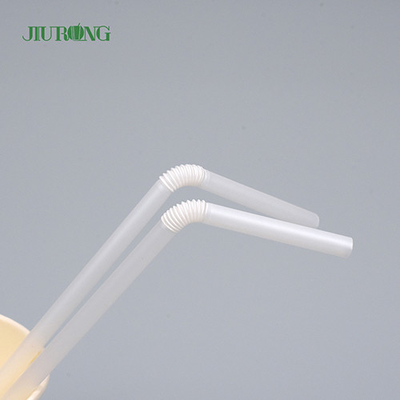 Eco-vriendelijke biologisch afbreekbare Pla-rietjes 4,6 * 150 mm papieren rietjes voor warme dranken