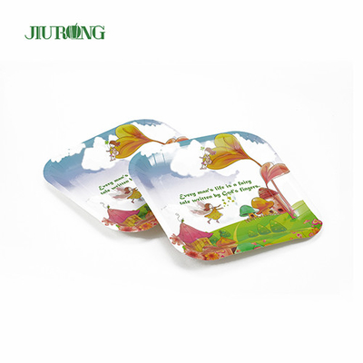 UV-coating Biologisch afbreekbare papieren borden Food Grade recyclebare matte laminering