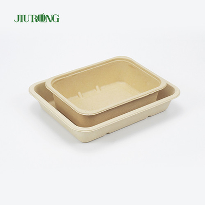 Bedrukte Duurzame Suikerriet Bagasse Voedseldoos Vetvrij Papier