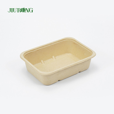 Bedrukte Duurzame Suikerriet Bagasse Voedseldoos Vetvrij Papier