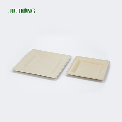 Matte laminering Suikerriet Voedselcontainer Witboek Dinerborden Jiurong
