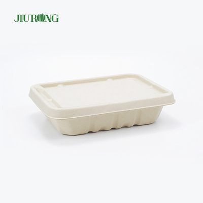 Gerecycled waterdicht Bagasse-voedselverpakking Biologisch afbreekbare papieren doos OEM ODM