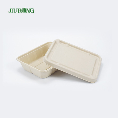 Gerecycled waterdicht Bagasse-voedselverpakking Biologisch afbreekbare papieren doos OEM ODM