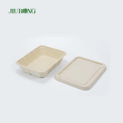 Gerecycled waterdicht Bagasse-voedselverpakking Biologisch afbreekbare papieren doos OEM ODM