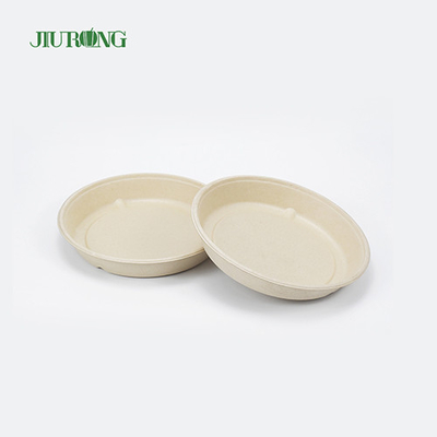 Wegwerp suikerriet voedselcontainer Hamburger Bagasse papierlade
