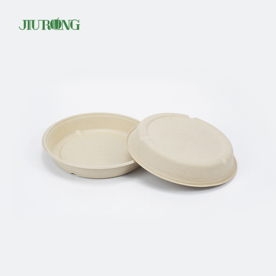 Wegwerp suikerriet voedselcontainer Hamburger Bagasse papierlade