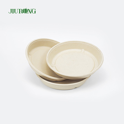 Wegwerp suikerriet voedselcontainer Hamburger Bagasse papierlade