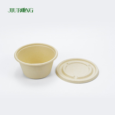 Eco vriendelijke suikerriet voedselcontainer biologisch afbreekbare bagasse meeneemdozen 600ml