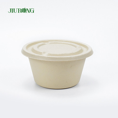 Eco vriendelijke suikerriet voedselcontainer biologisch afbreekbare bagasse meeneemdozen 600ml