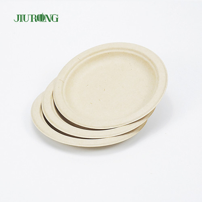 Fast Food Suikerriet Voedselcontainer Biologisch afbreekbare verpakking 9 inch rond