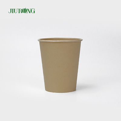 Biologisch afbreekbare wegwerp papieren koffiekopje enkelwandig 6oz 7oz