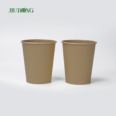 Biologisch afbreekbare wegwerp papieren koffiekopje enkelwandig 6oz 7oz