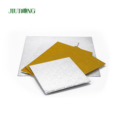 Gouden kartonnen basis groot rechthoekig taartbord 11 inch BSCI-certificering
