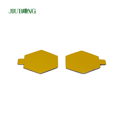 Polygon Food Grade Mini Beschikbare Cake Board Folie Papier 95*82mm