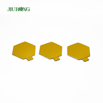 Polygon Food Grade Mini Beschikbare Cake Board Folie Papier 95*82mm