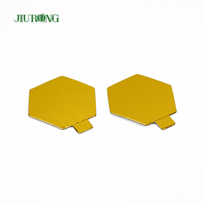 Polygon Food Grade Mini Beschikbare Cake Board Folie Papier 95*82mm