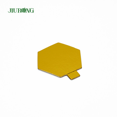 Polygon Food Grade Mini Beschikbare Cake Board Folie Papier 95*82mm
