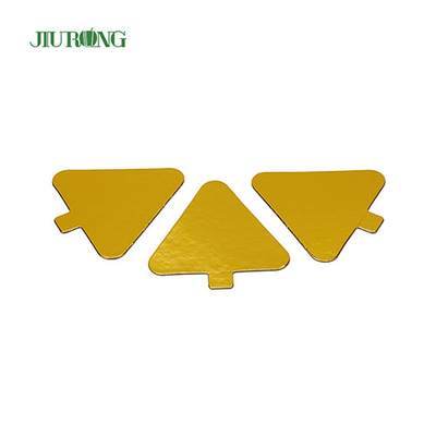 Kinderen DIY Triangle Mini Cake Board gouden 93 * 88 mm Food Grade foliepapier