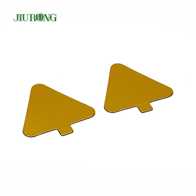Kinderen DIY Triangle Mini Cake Board gouden 93 * 88 mm Food Grade foliepapier