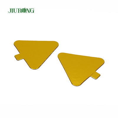 Kinderen DIY Triangle Mini Cake Board gouden 93 * 88 mm Food Grade foliepapier