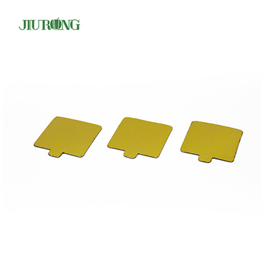 Herbruikbare MDF Gold Rectangle Cake Board Wegwerp 100*65mm Vetvrij