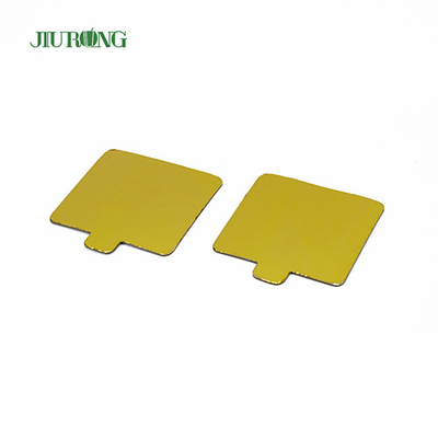 Herbruikbare MDF Gold Rectangle Cake Board Wegwerp 100*65mm Vetvrij