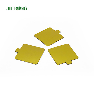 Herbruikbare MDF Gold Rectangle Cake Board Wegwerp 100*65mm Vetvrij
