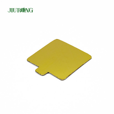 Herbruikbare MDF Gold Rectangle Cake Board Wegwerp 100*65mm Vetvrij