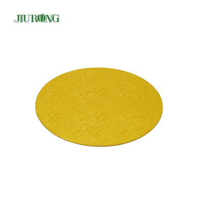 Gouden ronde MDF wegwerp cake board drum 24cm 9 inch OEM ODM