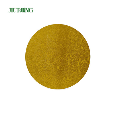 Gouden ronde MDF wegwerp cake board drum 24cm 9 inch OEM ODM