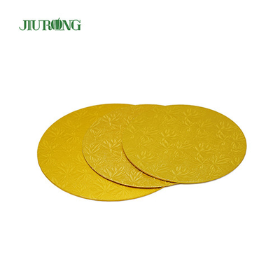 Gouden ronde MDF wegwerp cake board drum 24cm 9 inch OEM ODM