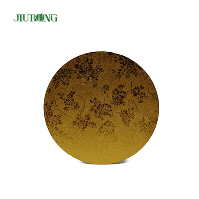 Home Compost 10 Inch Gold Cake Board 24cm Food Grade Golfkarton Taarttrommel